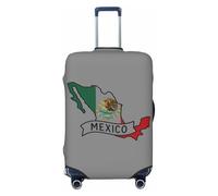 ADAhgu Funda elástica universal para maleta, diseño de mapa de México, Black, L, Equipaje de mano