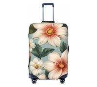 ADAhgu Funda protectora de equipaje personalizada con estampado de flores para viajes y negocios, Black, L