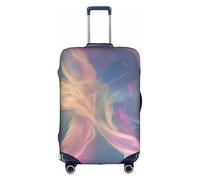 ADAhgu Funda protectora para maleta de viaje con estampado de corazón arcoíris y cremallera oculta, White, M