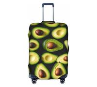 ADAhgu Funda protectora para maleta, lavable, con estampado de aguacate, con cremallera oculta, White, L