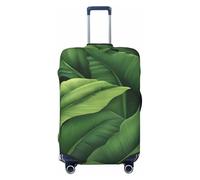 ADAhgu Funda protectora personalizada para maleta, diseño de hojas de plátano, color verde, para viajes y negocios, Black, L
