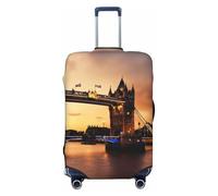 ADAhgu I Love London - Funda elástica universal para maleta, diseño de Londres, protector de equipaje para el hogar, viajes de negocios, Black, XL, Equipaje de mano