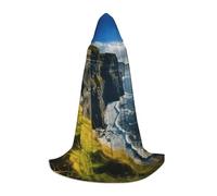 ADAhgu Ireland Outdoors - Capa con capucha unisex con estampado de Clare The Cliffs del condado de Clare The Cliffs, disfraz de cosplay, festivales, celebraciones, uso al aire libre