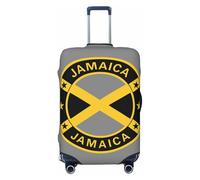 ADAhgu Jamaica - Funda elástica universal para maleta, diseño de escudo de armas, protector de equipaje para el hogar, viajes de negocios, Black, S, Equipaje de mano