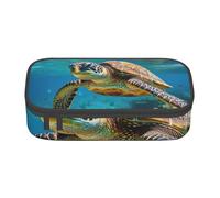 ADAhgu Lord Howe Island - Estuche de almacenamiento grande con estampado de tortuga marina para bolígrafos, suministros escolares, viajes, estudiantes, profesionales