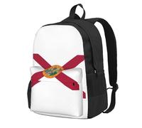 ADAhgu Mochila de gran capacidad con estampado de bandera de Florida, resistente al agua, para senderismo, escapadas de fin de semana