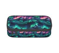 ADAhgu Northern Lights - Estuche grande de almacenamiento para lápices, suministros escolares, viajes, estudiantes, profesionales