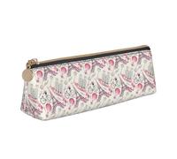 ADAhgu The Paris Tower and a Bicycle Print Versátil Uso Ligero Estuche Estuche con Cremallera Almacenamiento de Plumas Estudiantes