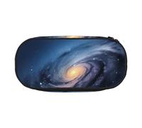 ADAhgu Universe Milky Way - Estuche con estampado de galaxia para estudiantes, viajes, oficina, papelería, organizador de maquillaje, Black, Talla única, Organizador de bolsas