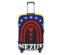 ADAhgu Venezuela - Funda protectora de equipaje personalizada con estampado de lluvia para viajes y negocios, Black, S