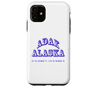 Adak Alaska USA Coordenadas Souvenir Carcasa para iPhone 11