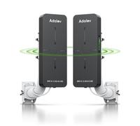 AdaLov CPE882 WiFi 6 Puente Inalámbrico Exterior, Gigabit Puente WiFi Punto a Punto 2.4/5.8 GHz, con Soporte, Impermeable, 5km Extiende la Red a Cámara/Garaje/Anexo/Granero/Cobertizo, Plug & Play