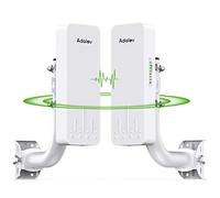 AdaLov Puente Inalámbrico para Exteriores con Soportes, 5.8G 3 km WiFi Bridge Outdoor,Red Punto a Punto para Cámara,Extensión de Red a Dependencias,Jardín,Garaje o Taller (CPE660)