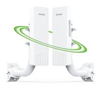 AdaLov Puente WiFi 5 GHz para exteriores, 3 km, PoE, IP65, extensión de red, Starlink, garaje, granja, listo para usar
