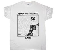 Adam and The Ants Lady T SHIRTgreyS