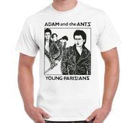 Adam and The Ants Young Parisians Retro Men T Shirt White M