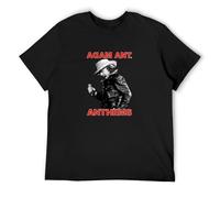 Adam Ant Anthems UK Tour Mens T-Shirt Unisex Graphic Black tee Shirt 3XL