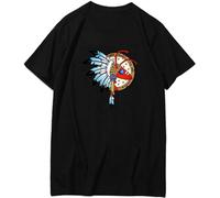 Adam Ant Warrior Men's T-Shirt Unisex Black Cotton Print tee Shirts 3XL