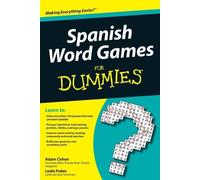 Adam Cohen Leslie Fr Spanish Word Games For Dum (Tapa blanda) (Importación USA)