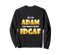 Adam Costume Idgaf Funny Meme Halloween Costume For Adams Sudadera