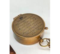 Adam Crafts - Brújula de latón con brújula de Dios, regalos antiguos grabables para hombres, brújula premium para mi hijo es perfecta para recuerdos distintivos y atemporales (brújula de bolsillo)