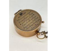 Adam Crafts - Brújula de latón con brújula de Dios, regalos antiguos grabables para hombres, la brújula premium to My Son es perfecta para recuerdos distintivos y atemporales