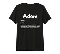 Adam Definición del Nombre para Amigos llamados Adam Camiseta Premium