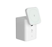 ADAM elements Cargador inalámbrico magnético - Mag 4 GaN 30W 4 en 1 estación de carga para iPhone 12/13/14/15 Series y AirPods Series (blanco)