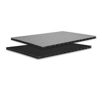 Adam Hall 0568SB - Placa SolidLite®, 6,8 mm, 2500 x 1250 mm (plata/negro)