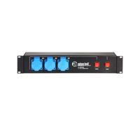 Adam Hall 19 2U EU Power Strip 9 Sockets