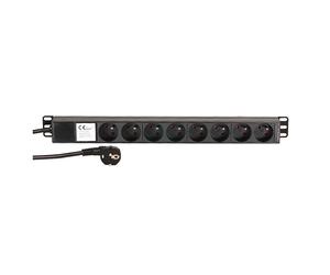 Adam Hall 19 French Power Strip 8 Sockets