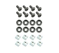 Adam Hall 19" Parts 5925 M8 AH - Kit completo para Montaje de 2 Equipos de 19" con Tuercas cuadradas M6