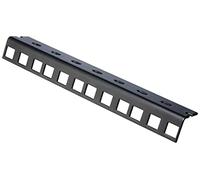 Adam Hall 19" Parts 61535 B 4 - Perfil de Rack de alta Resistencia negro 4 U