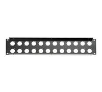 Adam Hall 19" Parts 872214 - Panel ciego en U 2 U acero para 24 XLR | 872214 U; 2U; Acero