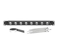 Adam Hall 19" Parts 872230 - Panel de rack inclinado de 19" para 8 conectores de superficie de tipo D