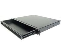 Adam Hall 19" Parts 874 E 01 A - ERGO 19" Cajón de aluminio para rack 1 HE | negro; 1 U; 19"; Aluminio
