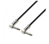 Adam Hall Cables 3 STAR IRR 0030 - Cable de Instrumento de Jack 6,3 mm mono acodado a Jack 6,3 mm mono acodado 0,3 m