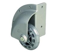 Adam Hall 37500 Corner Mount Castor with Soft 75 mm Wheel