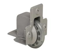 Adam Hall 37551 Recessed Edge Castor with Soft 75 mm Wheel