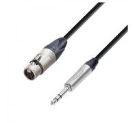Adam Hall 5 STAR Neutrik Balanced XLR (F) to TRS 1/4" Jack Cable 3m