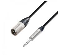 Adam Hall Cables 5 STAR BMV 0150 Cable balanceado | Neutrik® XLR Macho x Jack TRS | 1,5 m