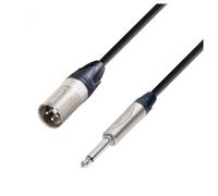 Adam Hall 5 STAR Neutrik XLR (M) to Unbalanced TS 1/4" Jack Cable 5m