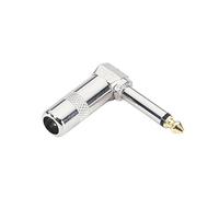 Adam Hall 75192 - Conector jack en ángulo 6,3 mm mono plateado