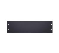 Adam Hall 87223 - Panel de ventilación de aluminio con perfil en U 3U para racks de 19 pulgadas, negro