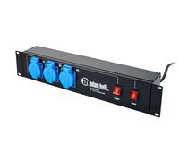 Adam Hall 19" Parts 87472 - Base de Enchufes 19" 2 U, 9 Tomas Schuko