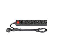 Adam Hall Accessories 8747 S 6 - Base de enchufes de 6 tomas con interruptor