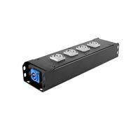Adam Hall Accessories PRO PORT 4 PP - Base de enchufes con 1 entrada Power Twist + 5 salidas Power Twist