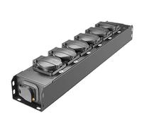 Adam Hall Accessories PRO PORT 6 T - BASE DE ENCHUFES CON 6 TOMAS IP54 + ENTRADA/SALIDA POWER TWIST TR1