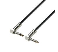 Adam Hall - K3IRR0015 - Instrument Cable 6.3 mm angled Jack mono to 6.3 mm angled Jack mono - 0.15 m