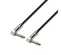 Adam Hall Cables 3 STAR IRR 0060 - Cable de Instrumento de Jack 6,3 mm mono acodado a Jack 6,3 mm mono acodado 0,6 m